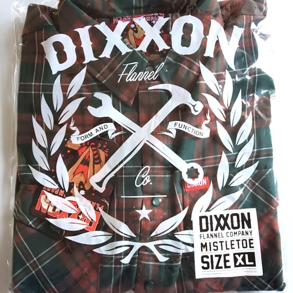 DIXXON Flannel MISTLETOE Men's Flannel Shirt XL - Picture 10 of 12